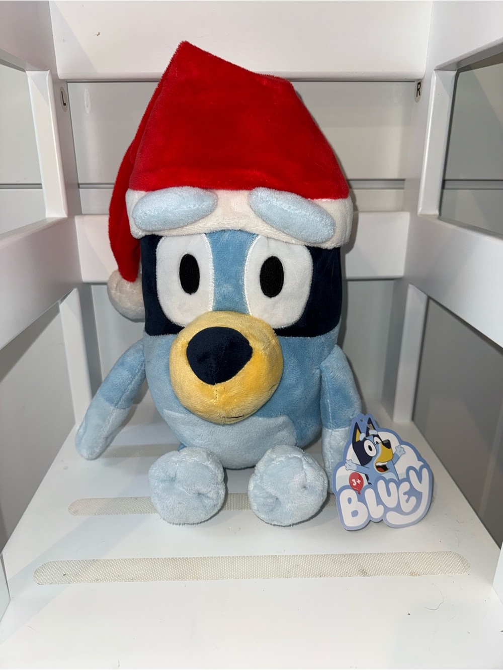 Bluey Plush Holiday Hat - Blue Plush Toy
